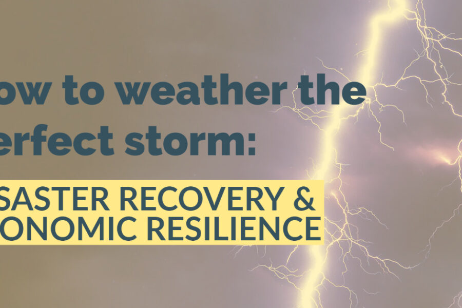 A photo of a large bolt of lightning in a stormy sky with the text, 